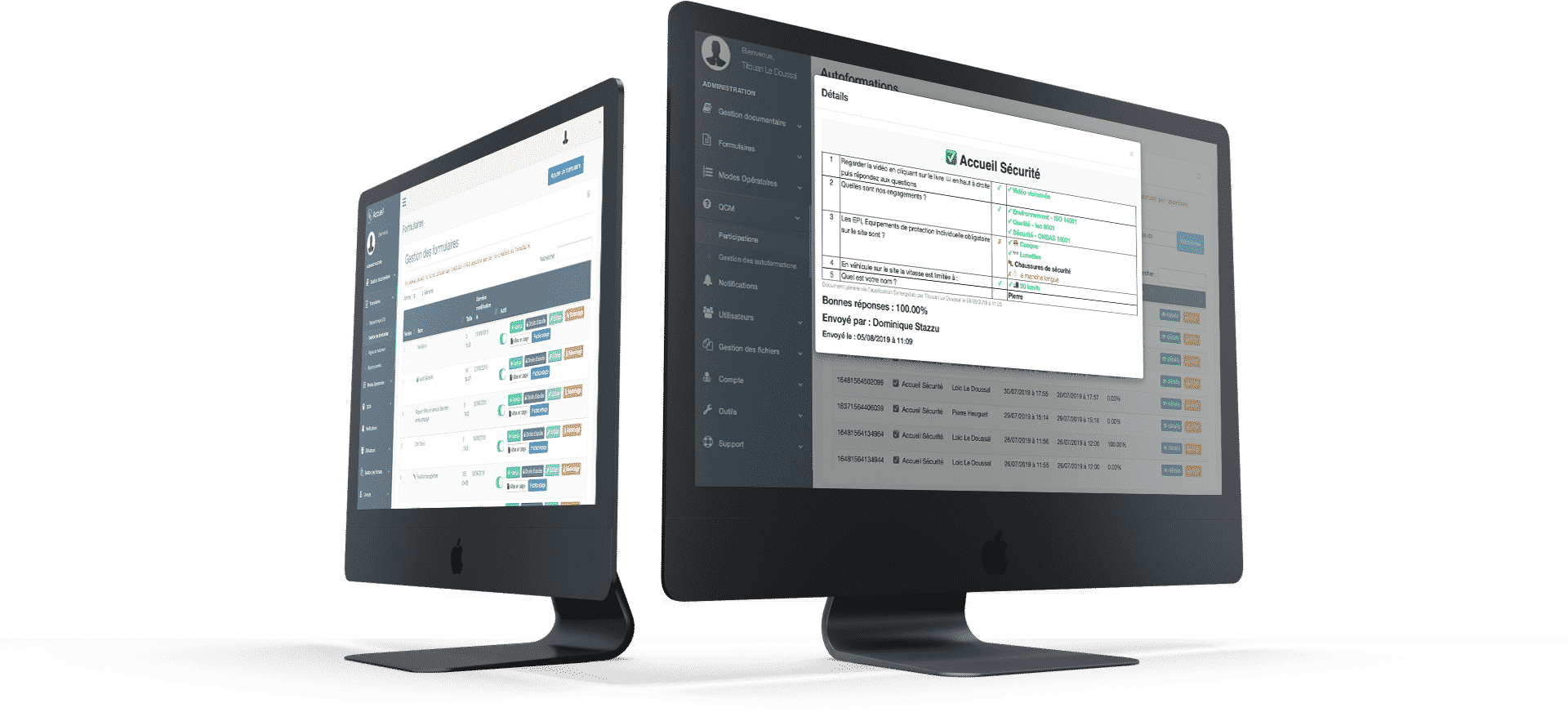 Suivi des procédures terrains sur portail d'administration