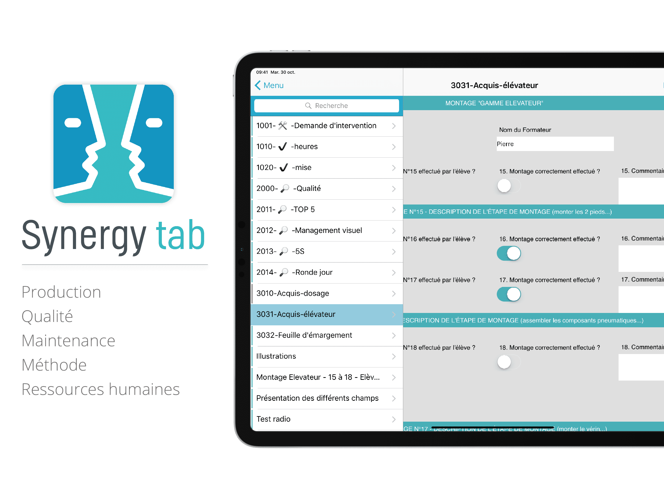 L’application Synergytab est un système documentaire sur tablette durcie fonctionnant en mode connectée et absence de connexion. Les informations du terrain sont transférées en temps réel sur votre portail d’administration.